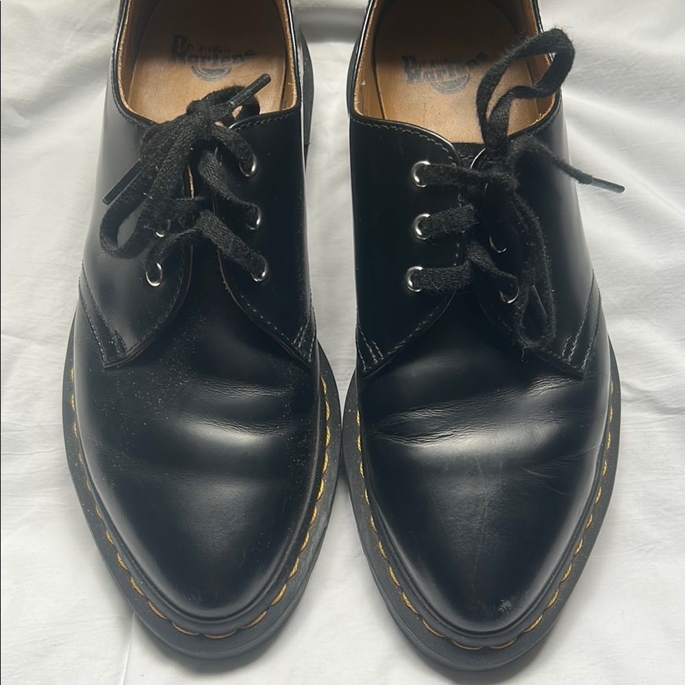 Dr. Martens Black Oxford Shoes with Chunky Sole